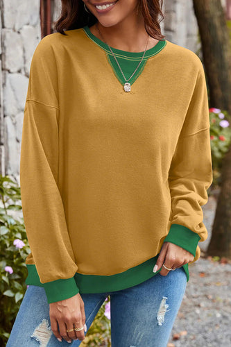 Levoire | Grande Taille Femme Sweat-Shirt Avec Blocs De Couleurs Et Manches Longues