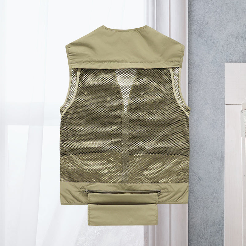 Levoire | Gilet Tactique Multifonctionnel Sans Manches Confortable Avec Fermeture Éclair