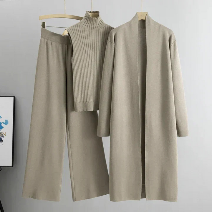 Levoire | Élégant Et Confortable Ensemble En Trois Pièces Vert une taille