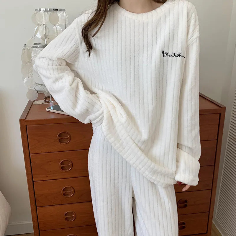 Levoire | Pantalons De Pyjama À Louer Chaud Et Tendance Blanc