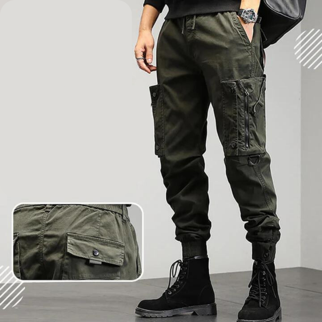 Levoire | Pantalon Cargo Pour Hommes Au Design Pratique Vert