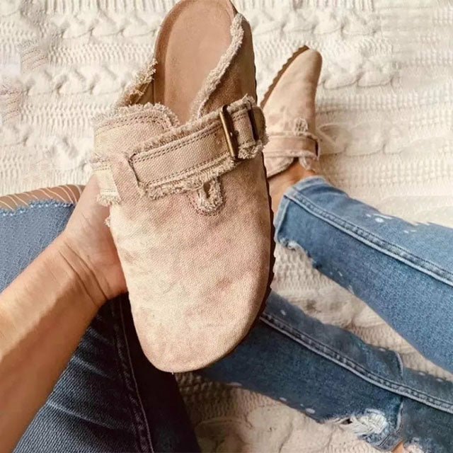 Levoire | Pantoufles Avec Boucle Marron