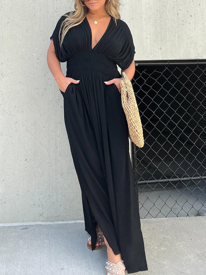 Levoire | Robe Avec Une Ceinture Froncée Pour Femmes Noir