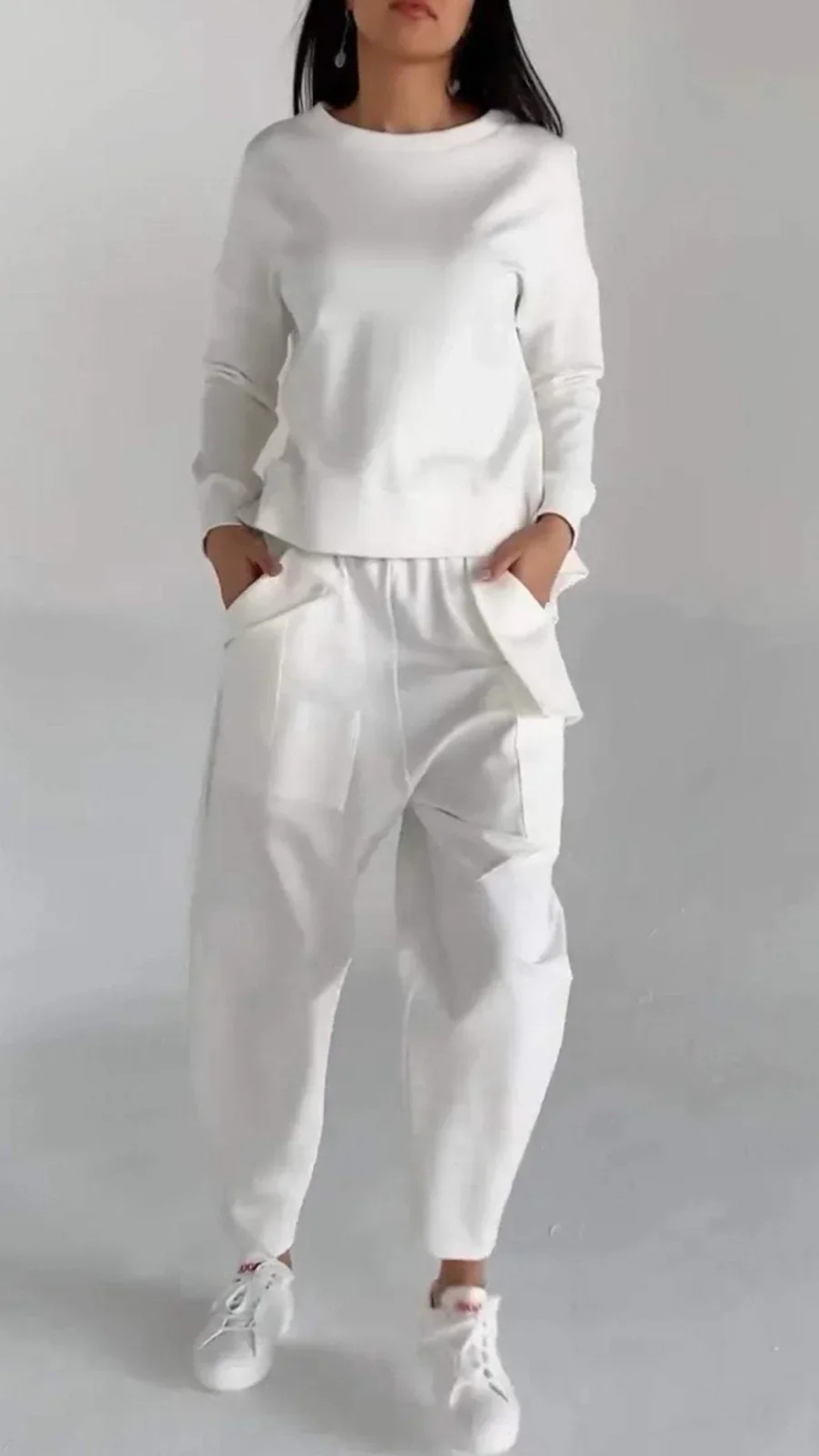 Levoire | Ensemble Minimaliste Printemps Femmes Deux Pièces Blanc