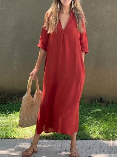 Levoire | Robe Midi Femme Tissu Fluide Robe Femme