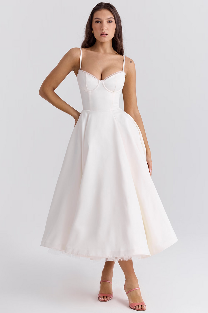 Levoire | Robe Classique Pour Toutes Les Occasions Blanc