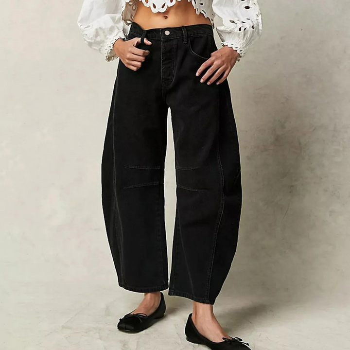 Levoire | Jeans Confort Large Jambe Noir