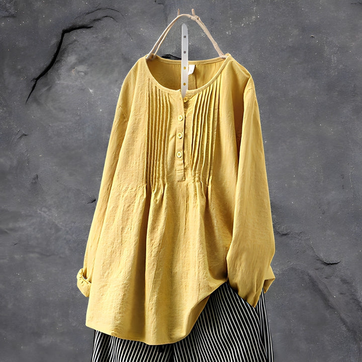 Levoire | Blouse Ample Élégante Jaune