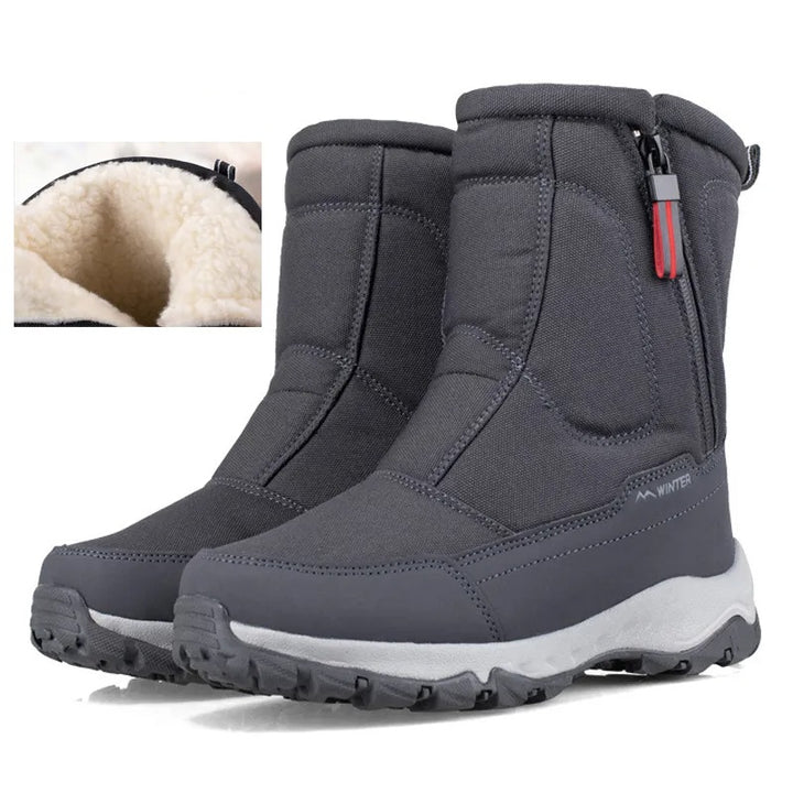 Levoire | Bottes de neige doublées antidérapantes avec zip latéral