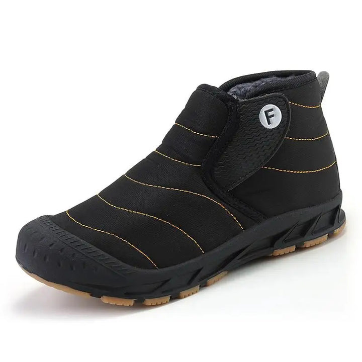 Levoire | Bottines Lisses Et Protectrices En Fausse Fourrure Noir