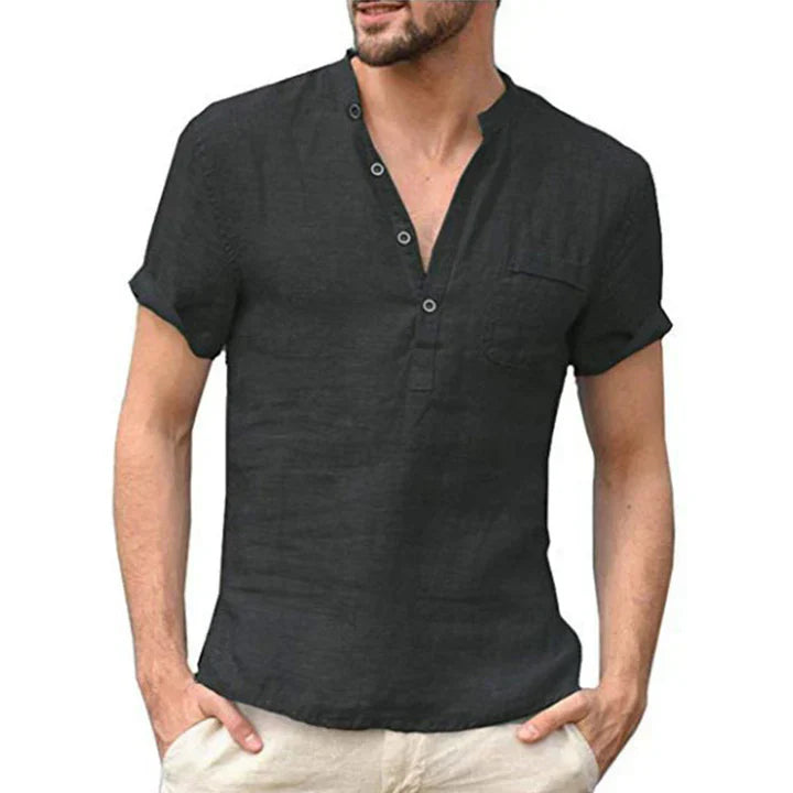 Levoire | Chemise Homme Élégante Et Estivale Noir