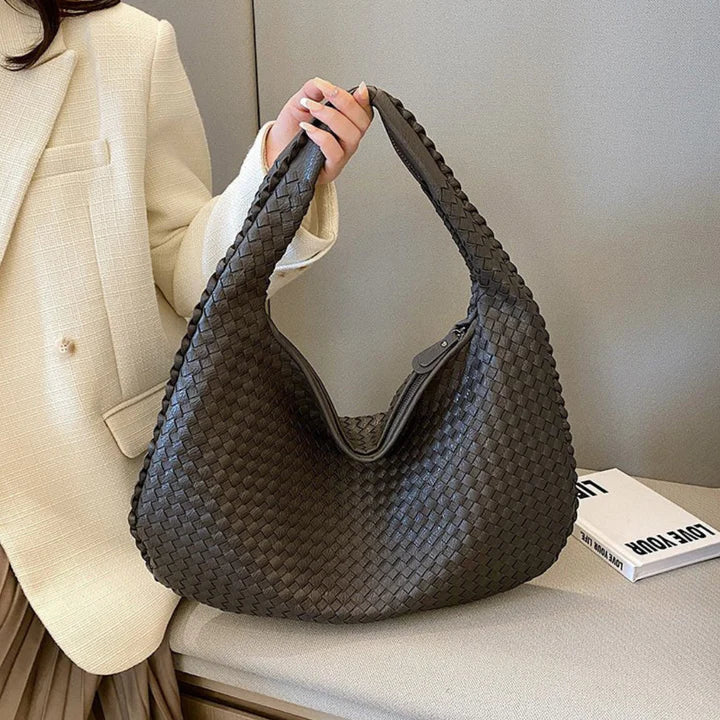 Levoire | Hobo Tressé Pour Femmes Stylé Gris