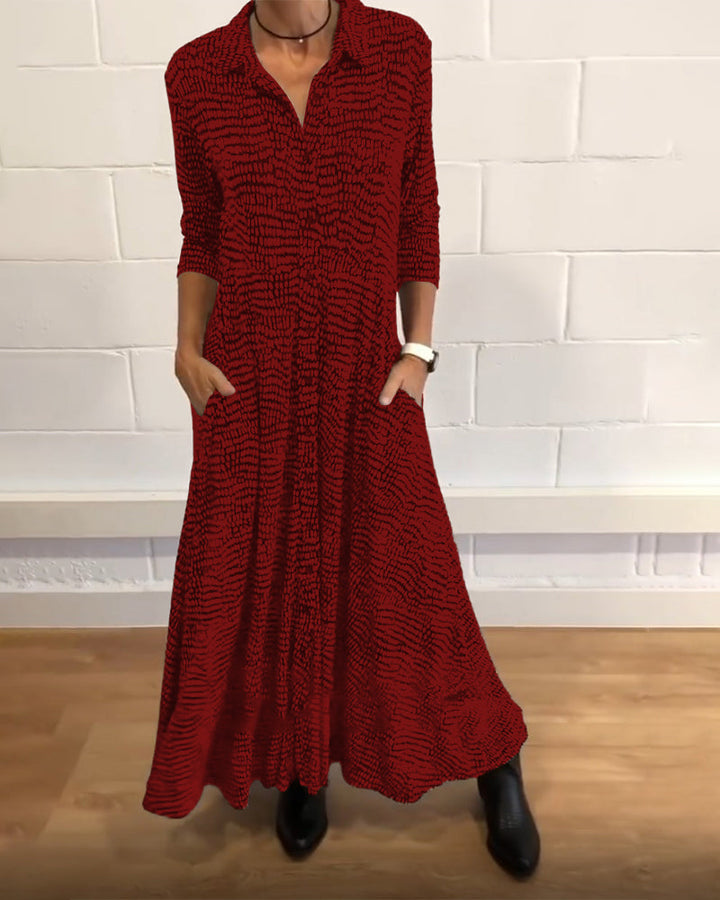 Levoire | Robe À Manches Longues En V Rot