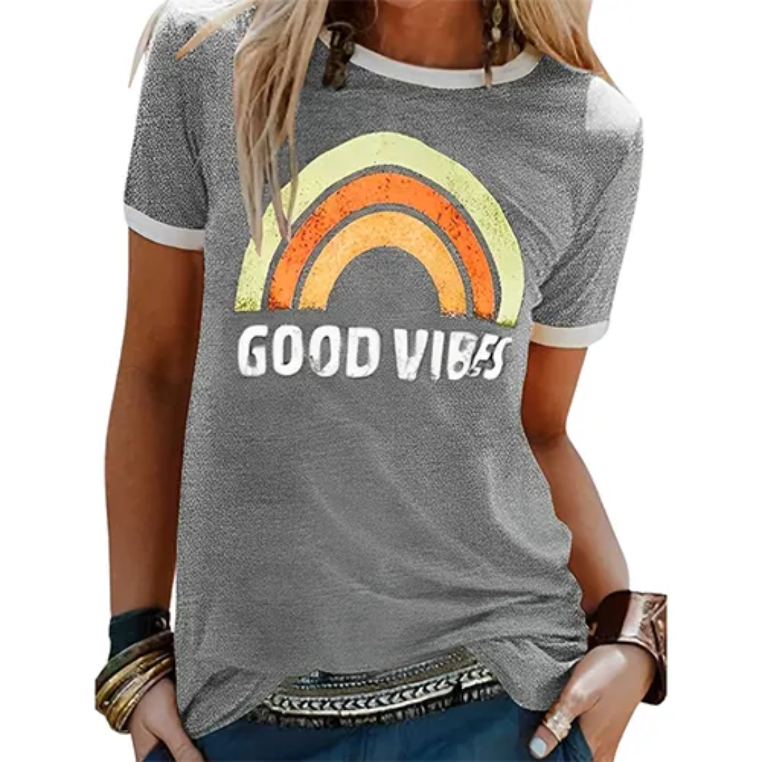 Levoire | T-Shirt Manches Courtes Col Rond L'Été Gris