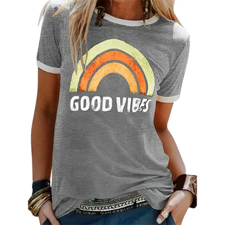 Levoire | T-Shirt Manches Courtes Col Rond L'Été Gris
