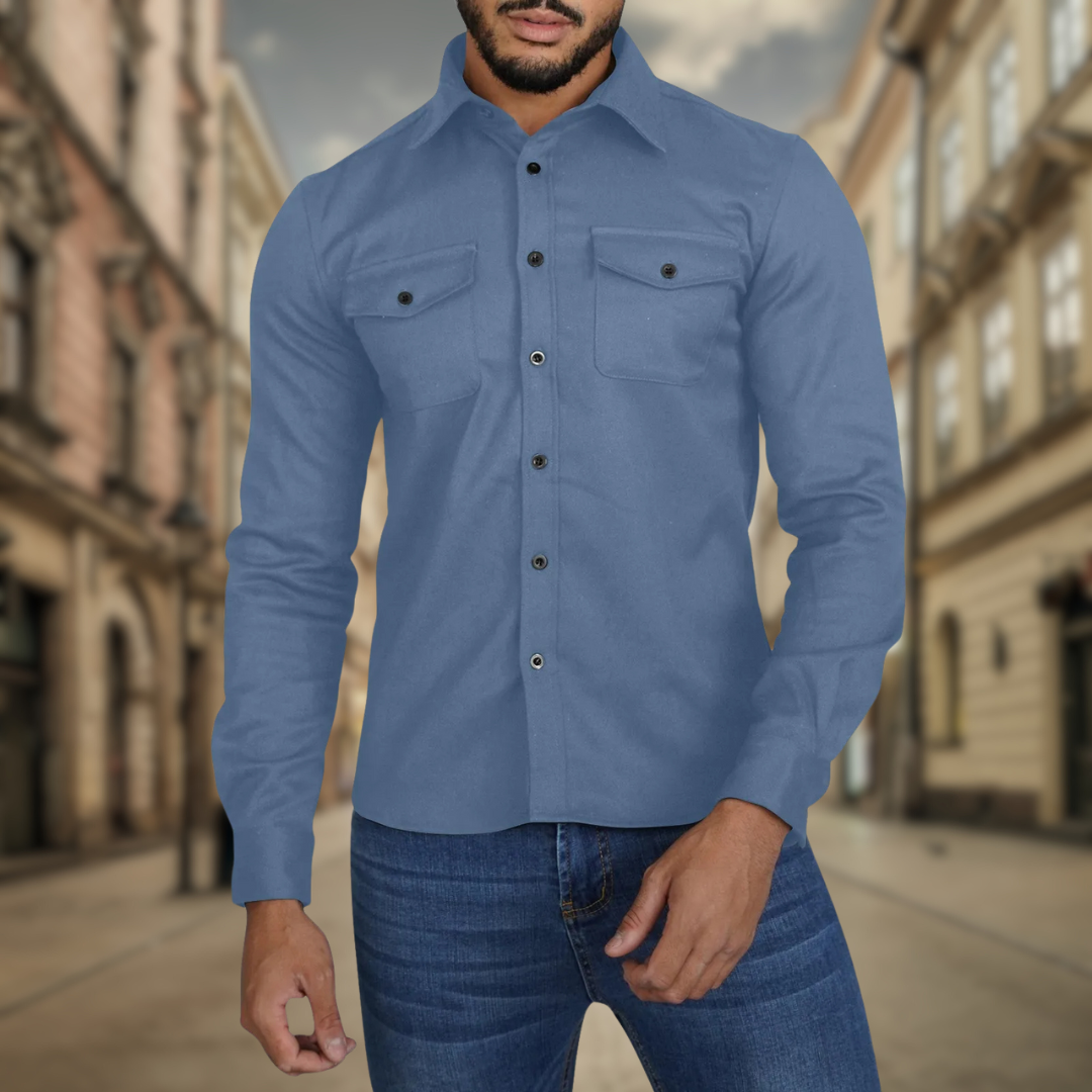 Levoire | Chemise décontractée d'automne Blu