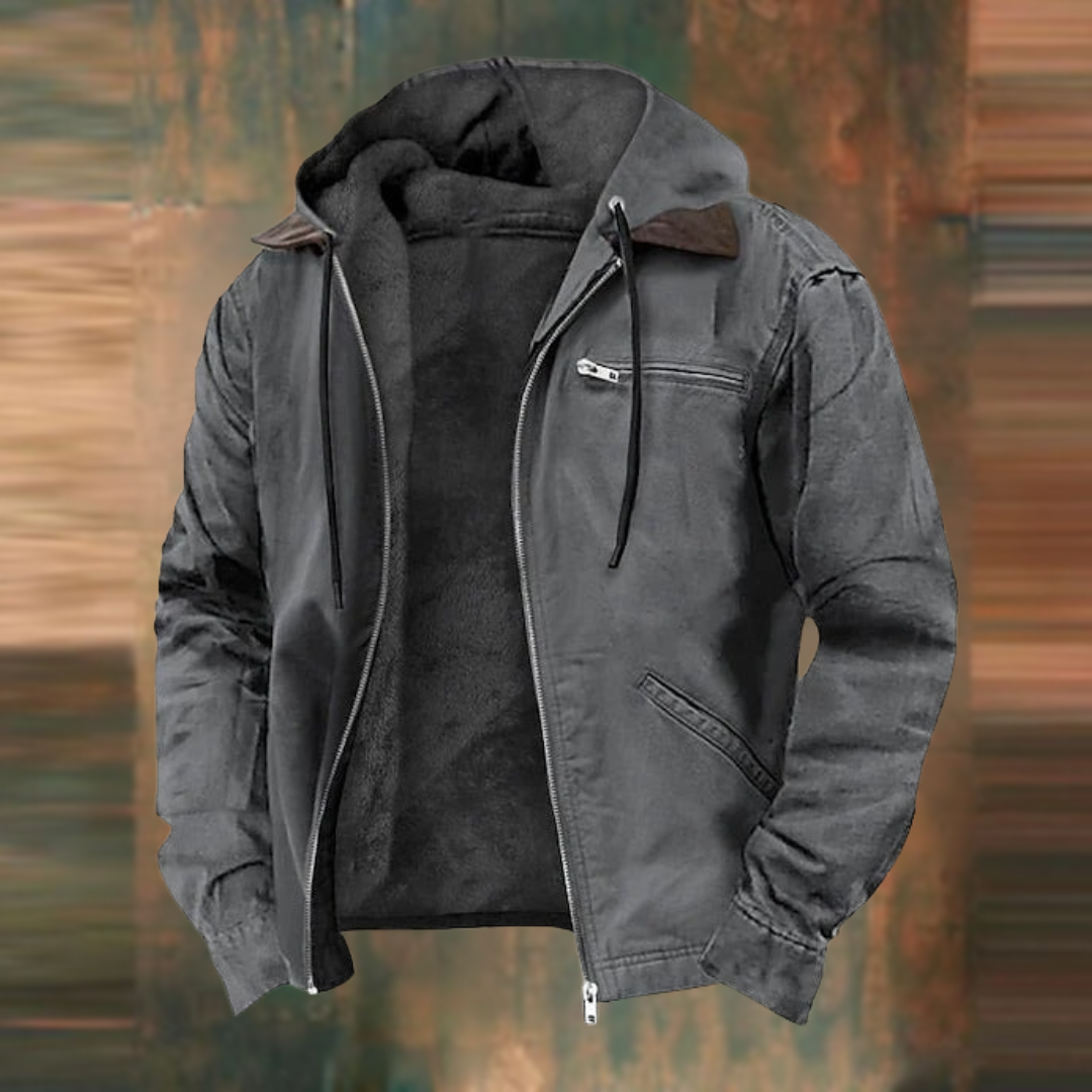 Levoire | Veste avec zip et capuche Gris