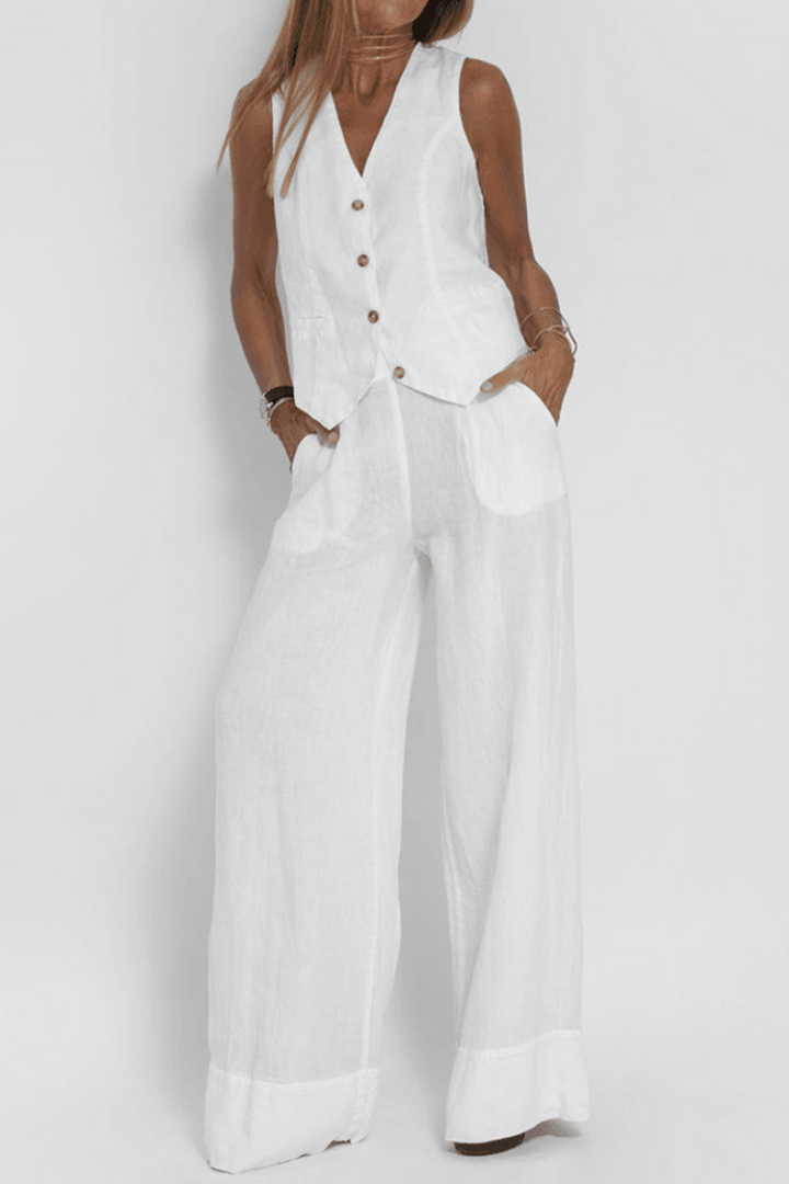 Levoire | Ensemble élégant et confortable Blanc