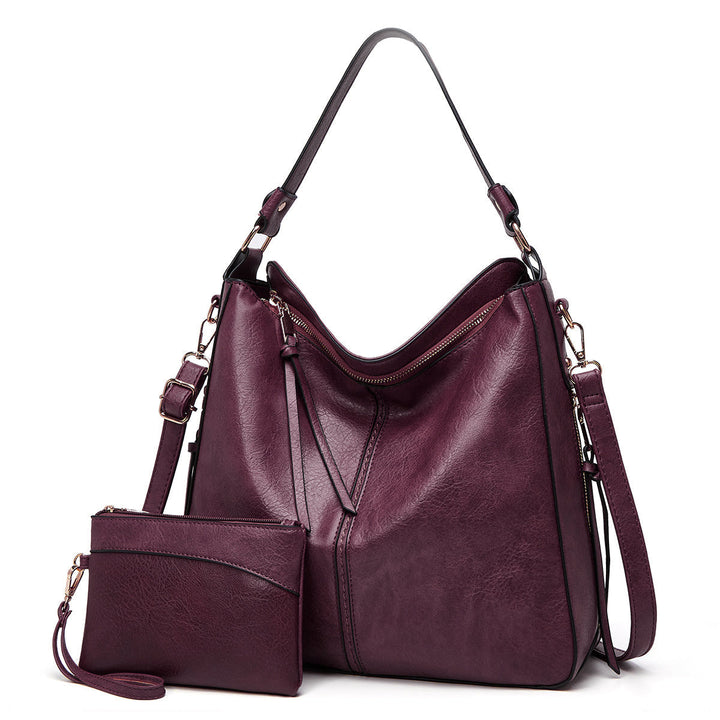 Levoire | Sac En Cuir Avec Grande Capacité Et Poches Latérales Setti violet