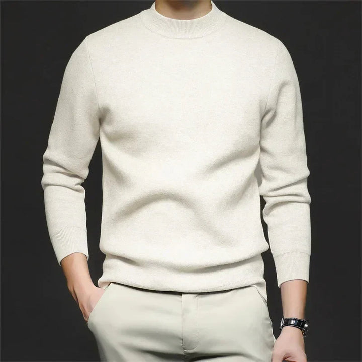Levoire | Polo en maille fine pour hommes Beige