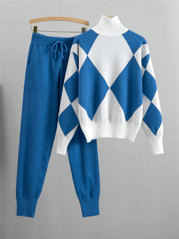 Levoire | Tenue Femme Avec Blouse Confortable Et Pantalon Stylé Bleu
