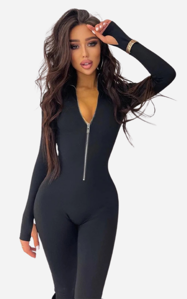 Levoire | Femme Ajusté Manches Longues Élégance Et Glamour Style Noir