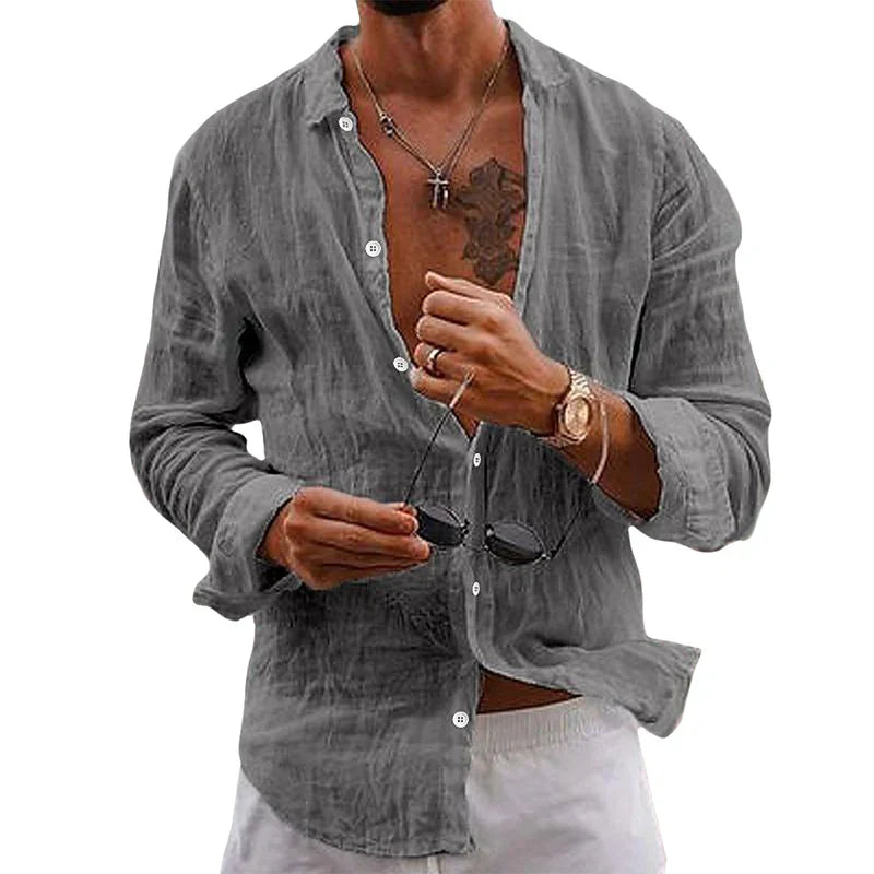 Levoire | Chemise En Lin Pour Des Jours Chauds Gris