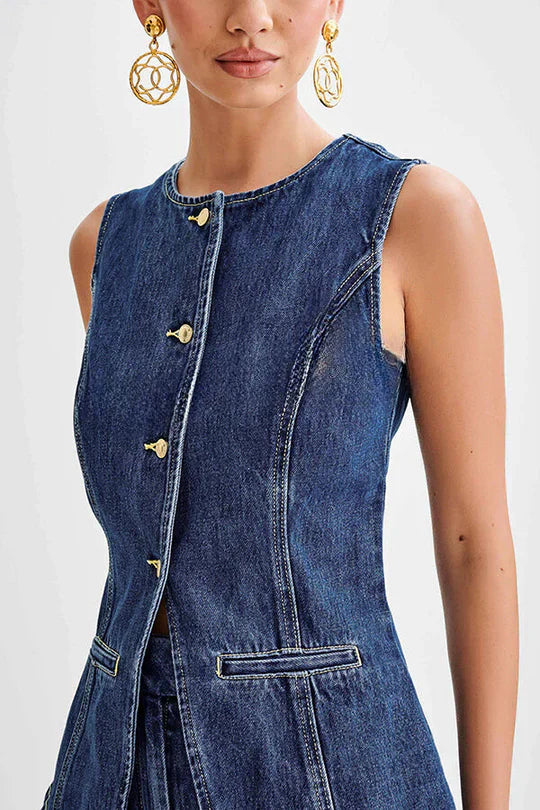 Levoire | Veste En Denim Avec Poches Denim