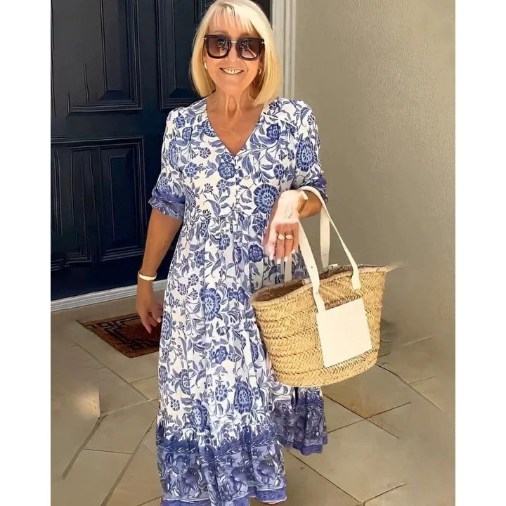Levoire | Robe Bohémienne Bleu