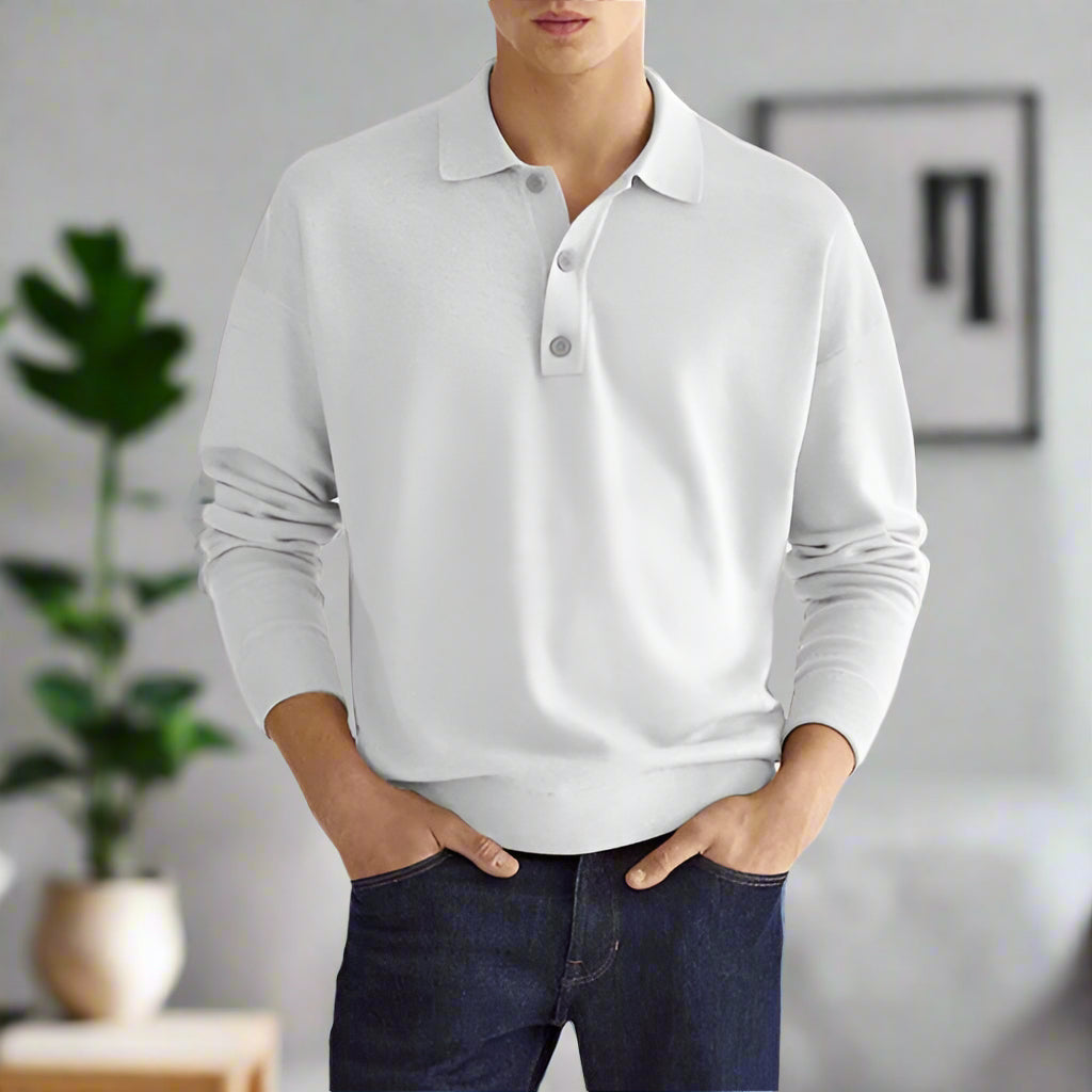 Levoire | Polo À Manches Longues Pour Hommes Avec Un Design Intemporel