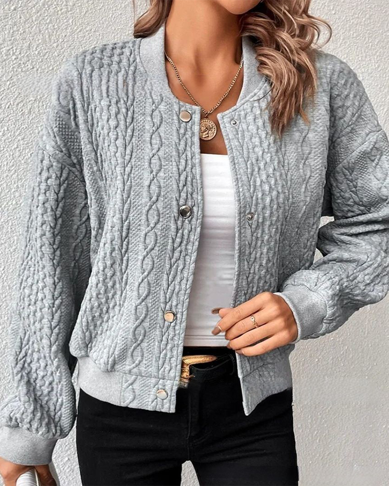 Levoire | Veste Élégante En Tissu Texturé Gris