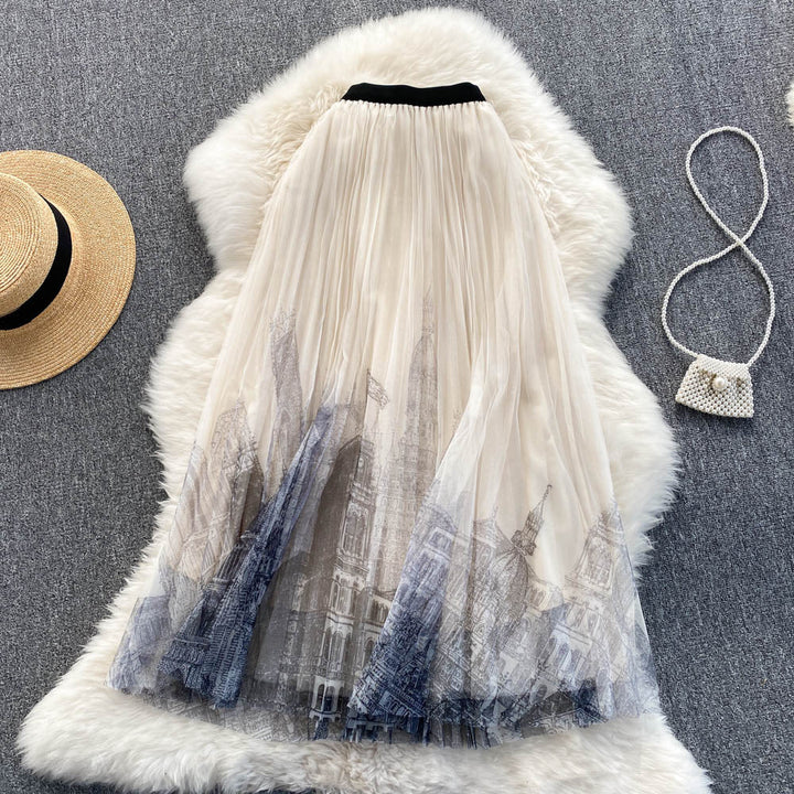 Levoire | Printemps Plissé Midi Une taille Off-White