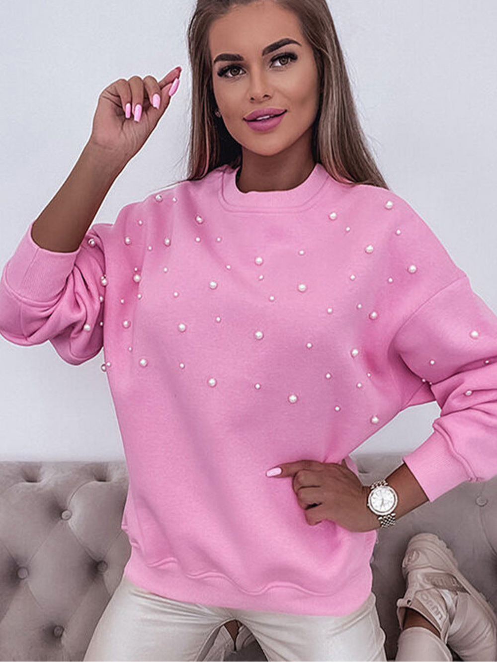 Levoire | Chic Blouse Robe FR Femmes Pour LT Rosa