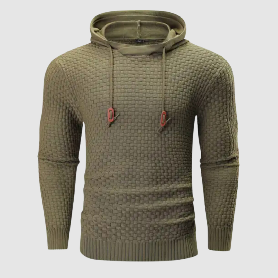 Levoire | Pull A Capuche FR Hommes Chaud Vert