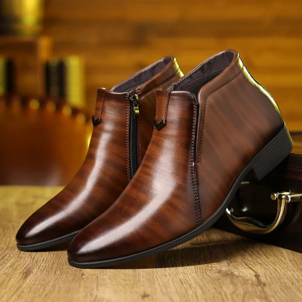 Levoire | Bottes À Glissière Latérale Pour - Hommes - Élégant Marron