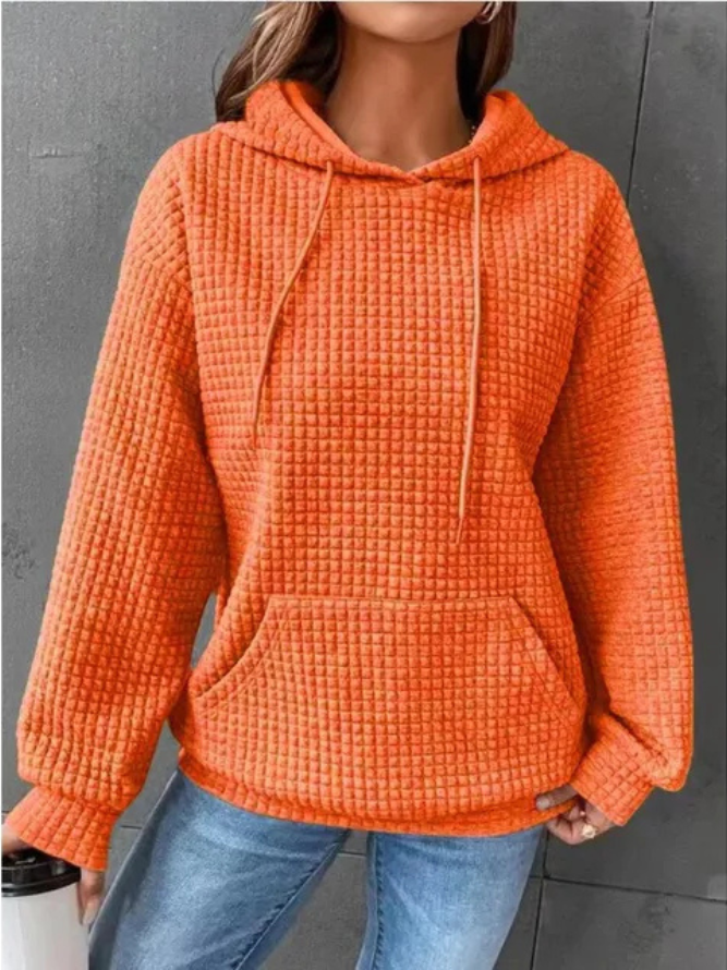 Levoire | Pull à capuche chaud pour femmes chaud Orange