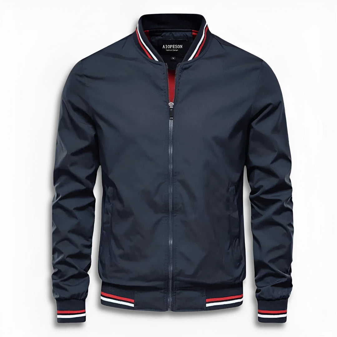 Veste de transition décontractée pour hommes avec surface déperlant et col montant Avriane