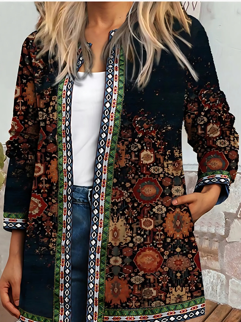 Levoire | Veste Fleur Ethnique Pour Femmes