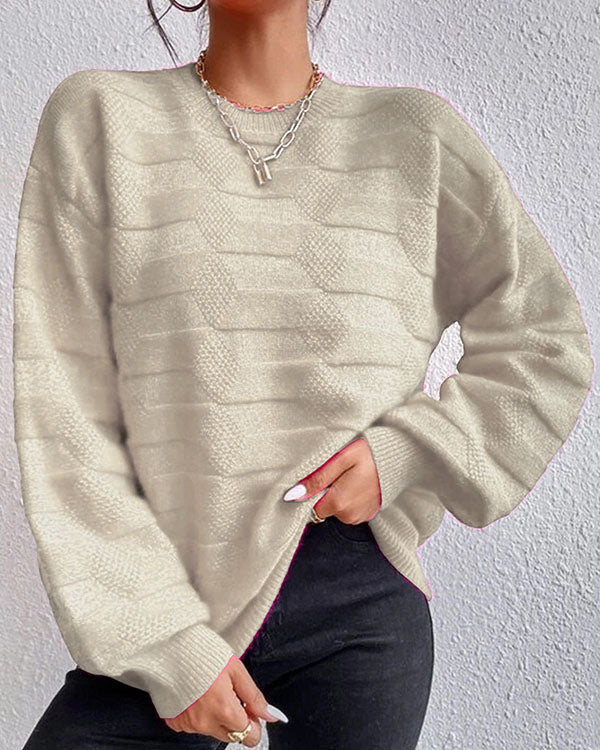Levoire | Pull Uni Pour Femmes Idéal Pour Des Looks Décontractés Beige Une taille