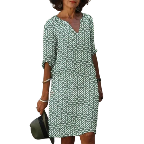 Levoire | Robe Mini d'été Col en V Décontractée Pour Femmes