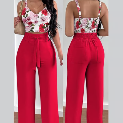 Levoire | Imprim Suspendre Pantalons 2 Pice Ensemble