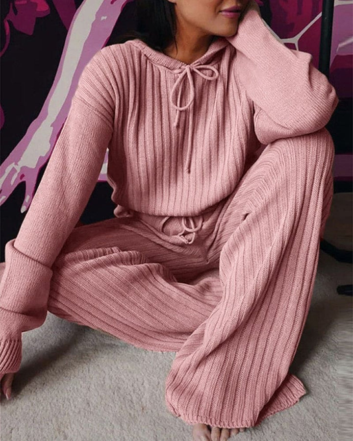 Levoire | Pyjama Chaud Avec Capuche Rosa