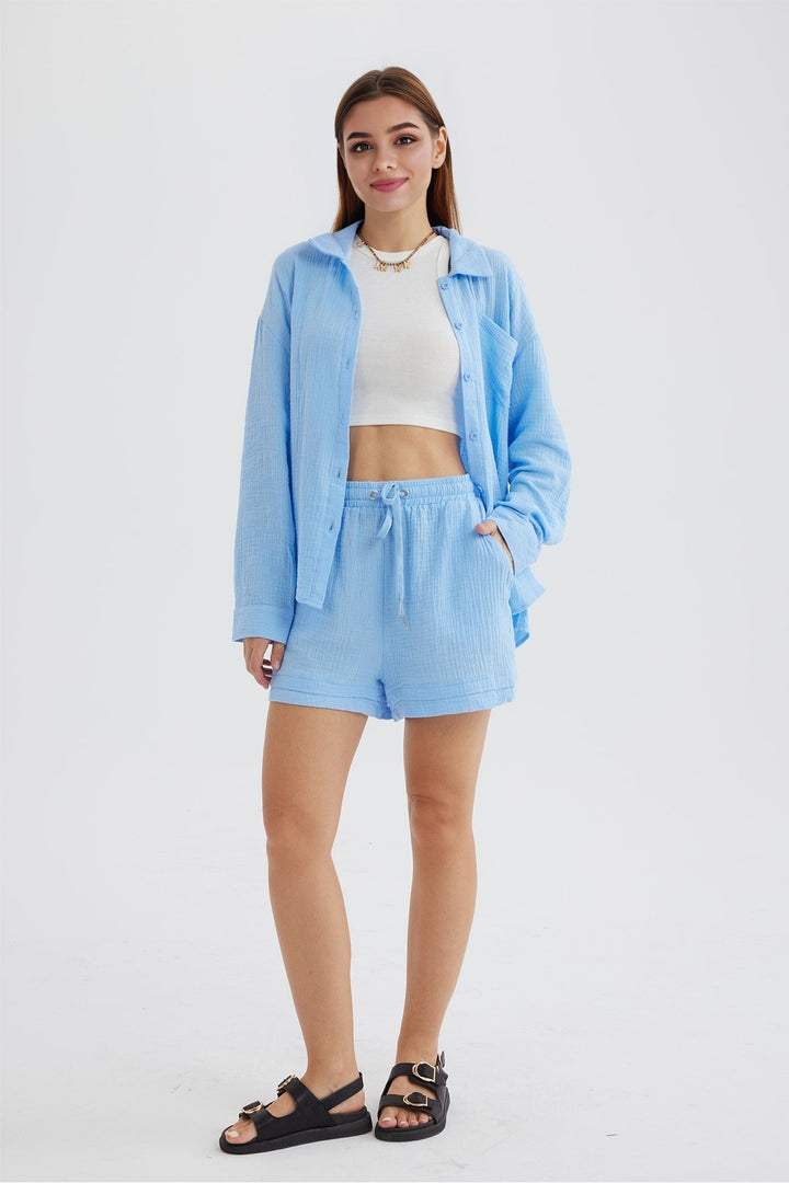 Levoire | Design T-Shirt À Manches Longues Et Shorts Assortis Pour Femmes Siena