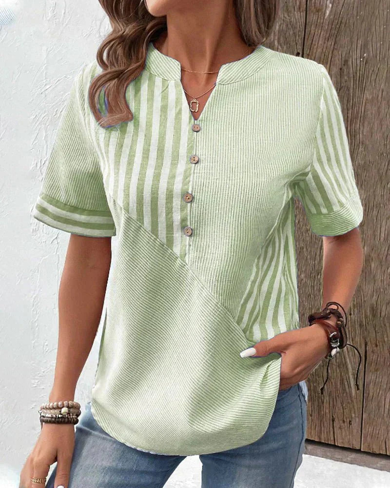 Levoire | Blouse Élégante Et Polyvalente Vert
