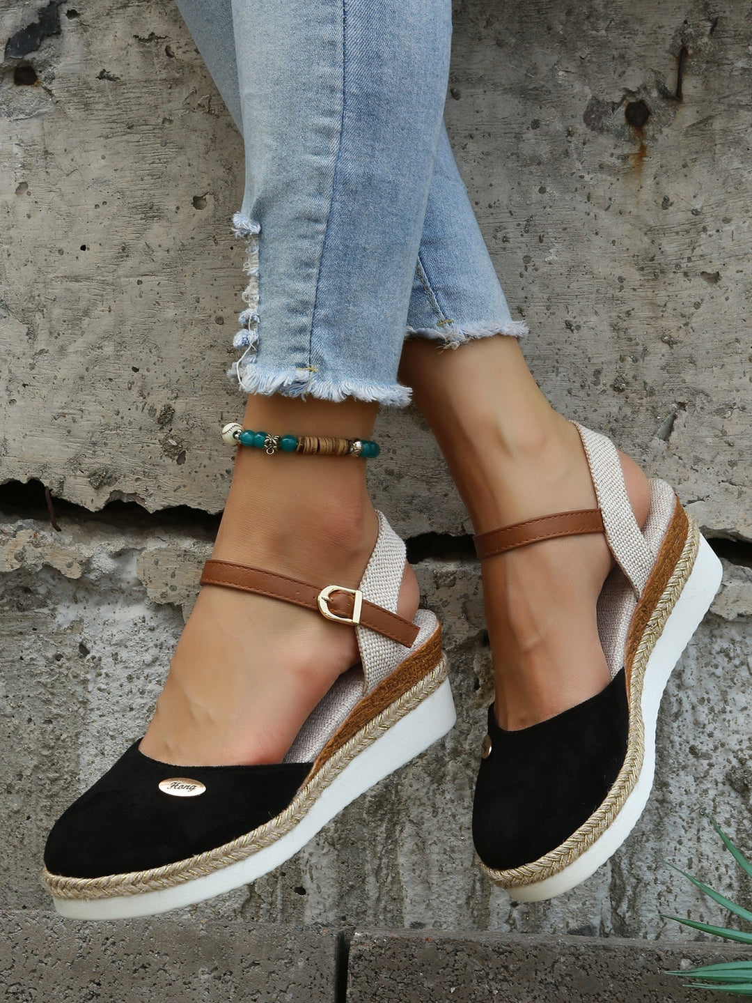 Levoire | Espadrilles Orthopédiques Brunes Tendance Noir