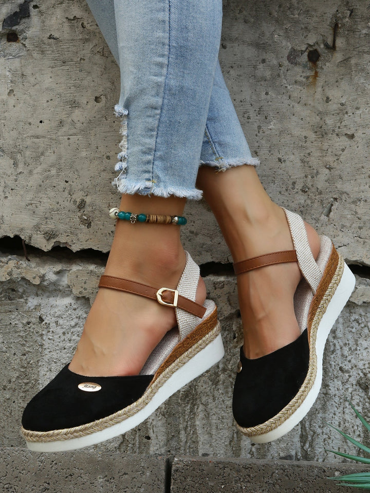 Levoire | Espadrilles Orthopédiques Brunes Tendance Noir