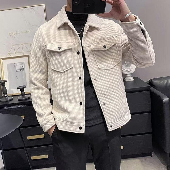 Levoire | Veste d'été en velours côtelé pour hommes Veste élégante pour hommes Blanc