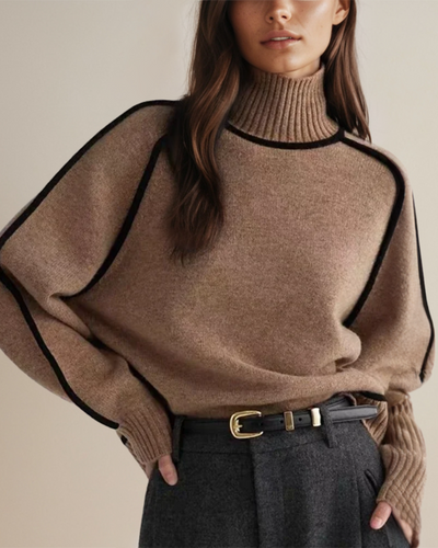 Levoire | Pull Col Roulé En Jersey