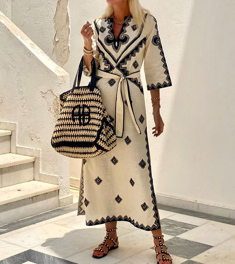 Levoire | Robe Élégante Avec Motif