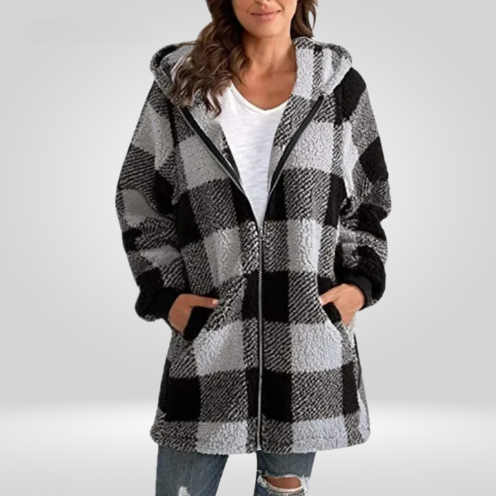 Levoire | Veste à carreaux confortable Gris
